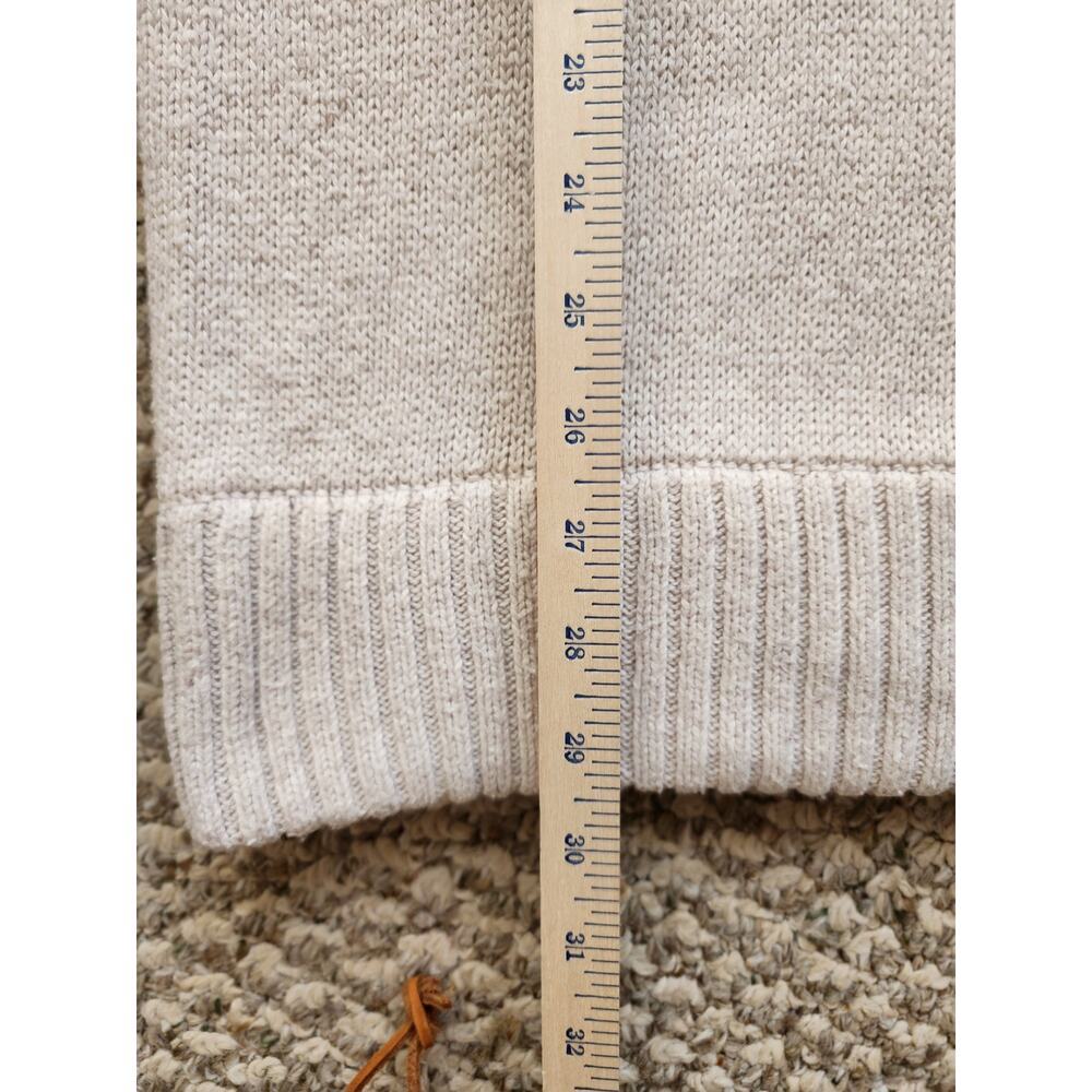 AEROPOSTLE Men's XL Cream Sweater Buttoned Mock Neck Ribbed Hem Coastal Y2k - Picture 5 of 6